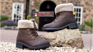 Classy Women's Sheepskin Boots for Christmas Celebration