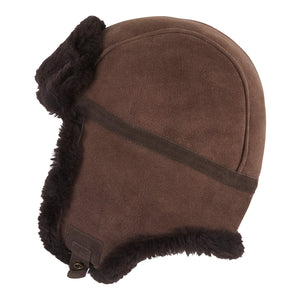 CHAPEAU DE TRAPPEUR EN PEAU DE MOUTON POUR HOMME