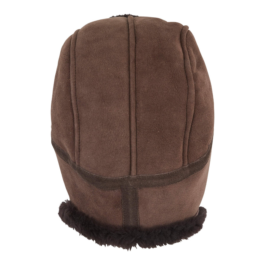 CHAPEAU DE TRAPPEUR EN PEAU DE MOUTON POUR HOMME