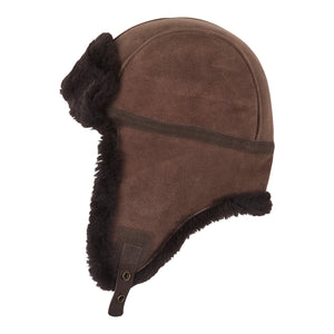 CHAPEAU DE TRAPPEUR EN PEAU DE MOUTON POUR HOMME