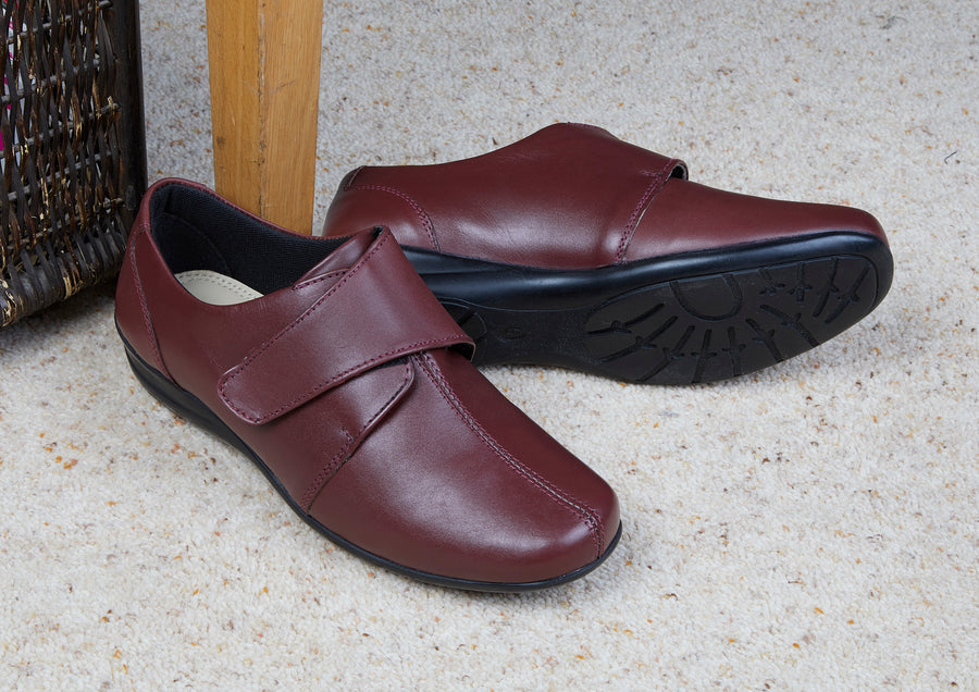 Mere - Burgundy Leather | Shoes for Women | Draper of Glastonbury